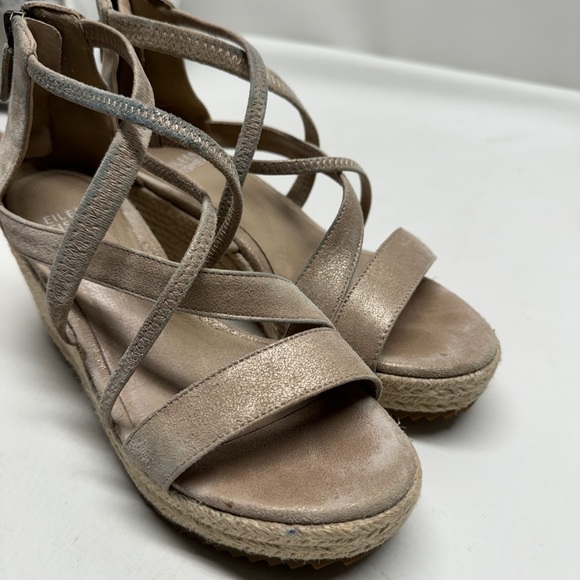 Eileen Fisher women’s platform wedges sandals size 5.5 - Picture 8 of 9